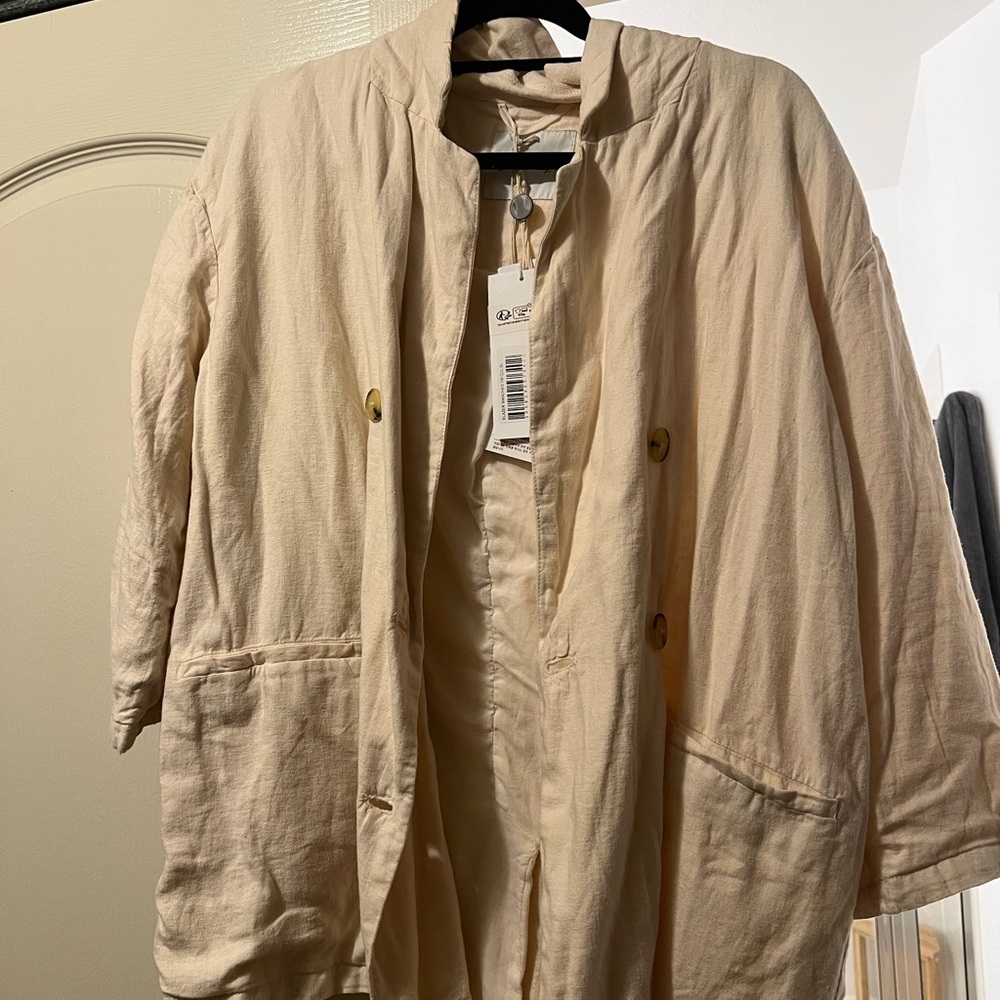American vintage blazer size M/L NWT cream